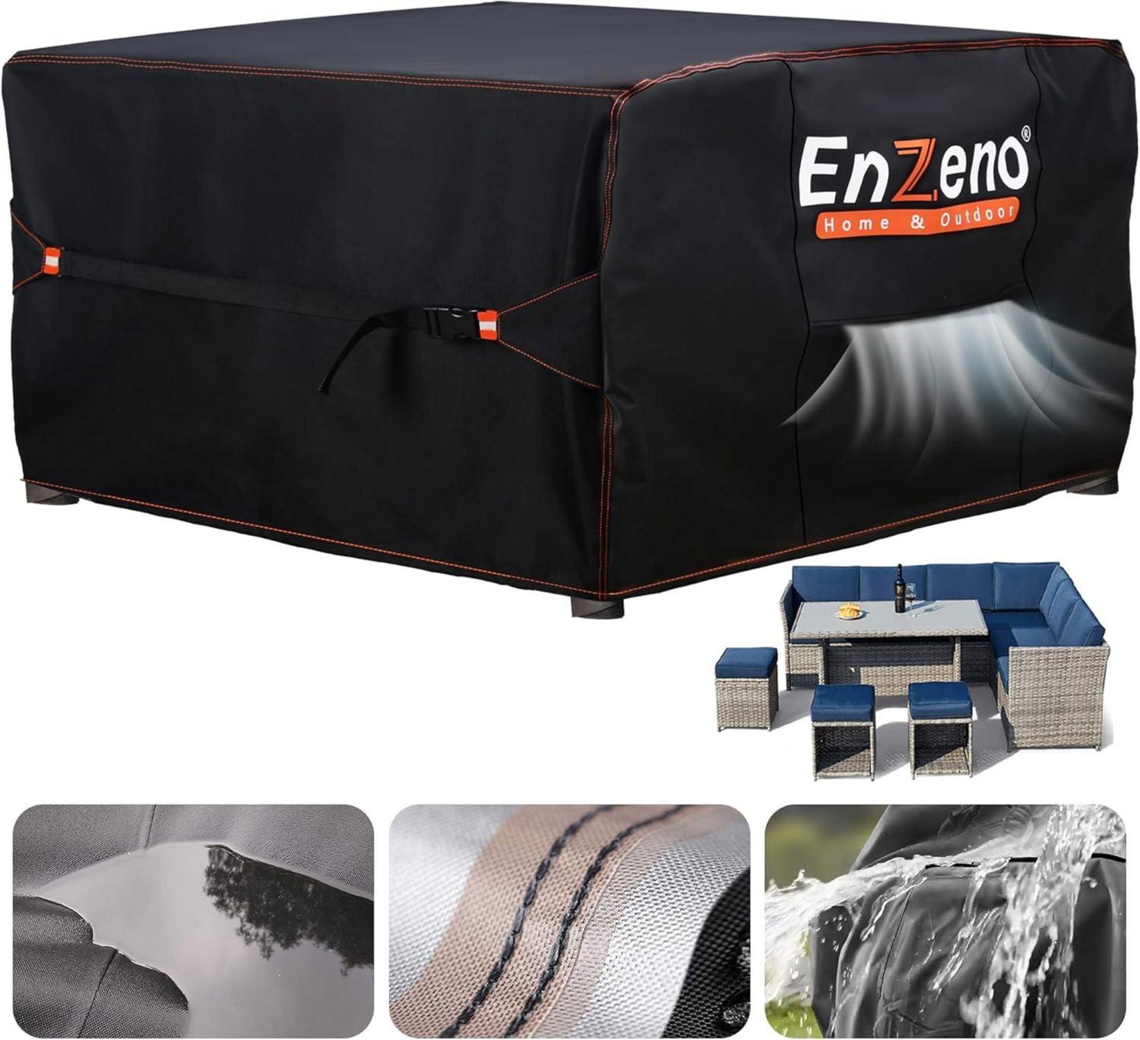Enzeno Abdeckung Gartenmöbel wasserdicht 242x182cm Winterfest