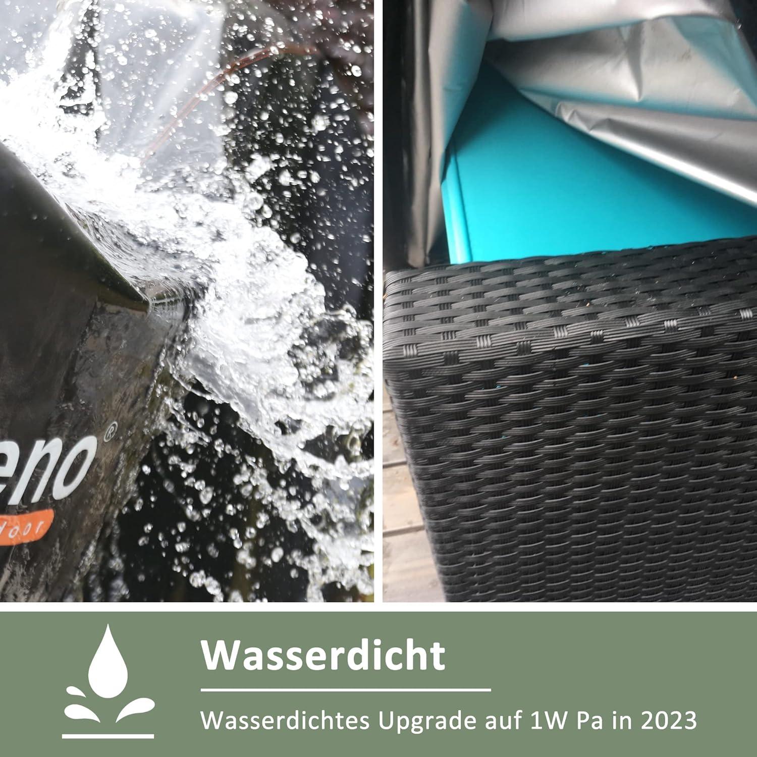 Enzeno Abdeckung Gartenmöbel wasserdicht 242x182cm