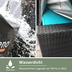 Enzeno Abdeckung Gartenmöbel wasserdicht 242x182cm