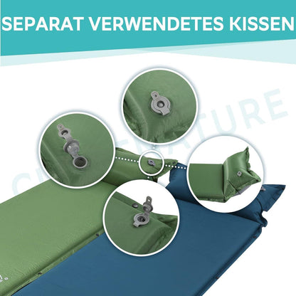 Selbstaufblasende Isomatte Camping 3,8 cm Outdoor