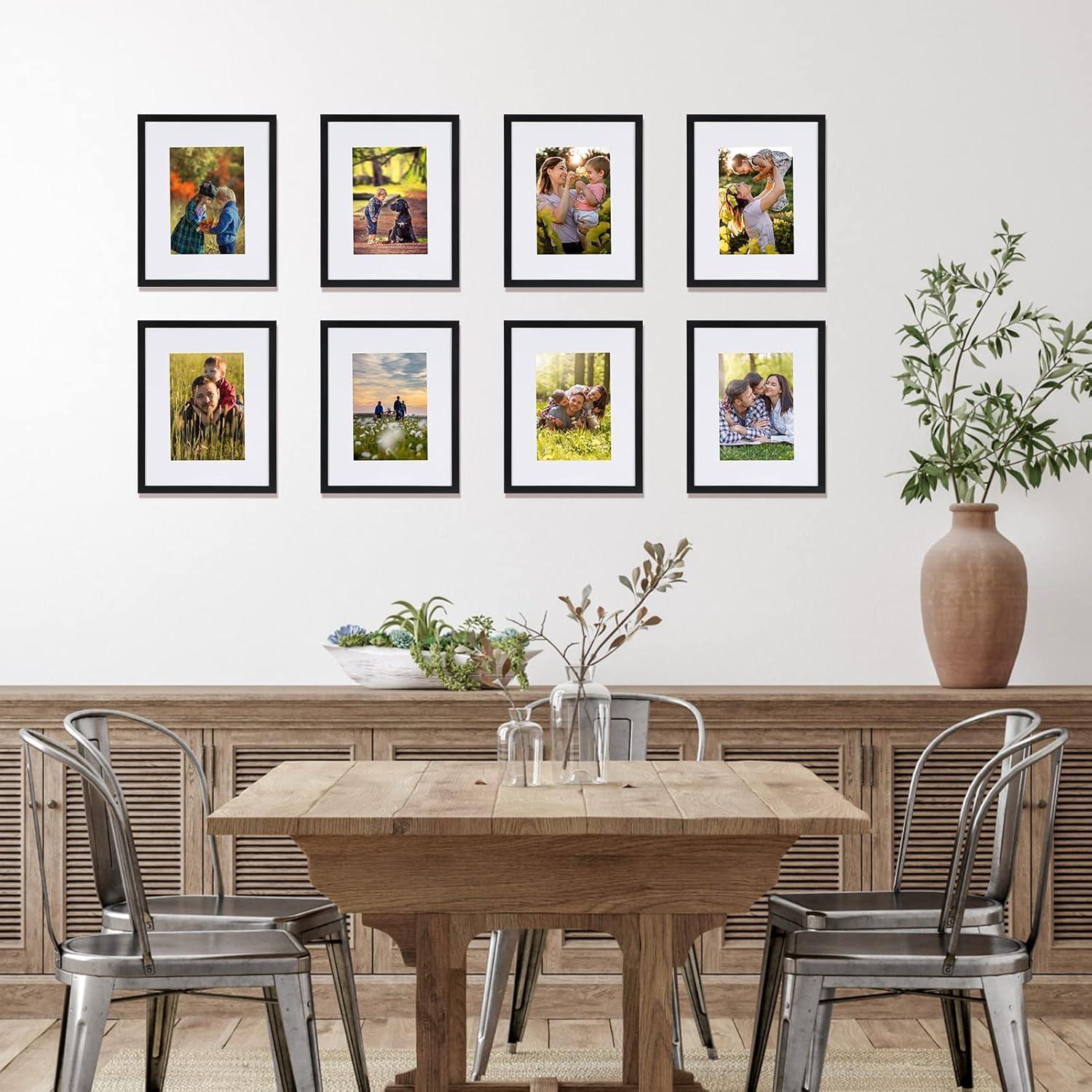 Giftgarden Bilderrahmen Set 20x25 und 13x18 cm Schwarz