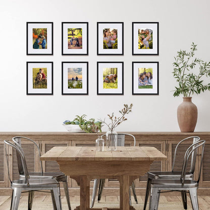 Giftgarden Bilderrahmen Set 20x25 und 13x18 cm Schwarz
