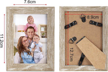 Bilderrahmen Set 9x13 cm Beige Holzmaserung - Collage für