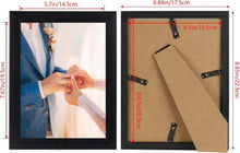 Bilderrahmen Collage Set 7er 15x20 Schwarz Wohnzimmer Büro