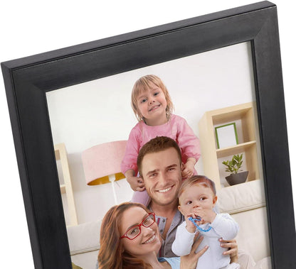 7er Bilderrahmen Set 15x20 Schwarz für Fotos und Bilder