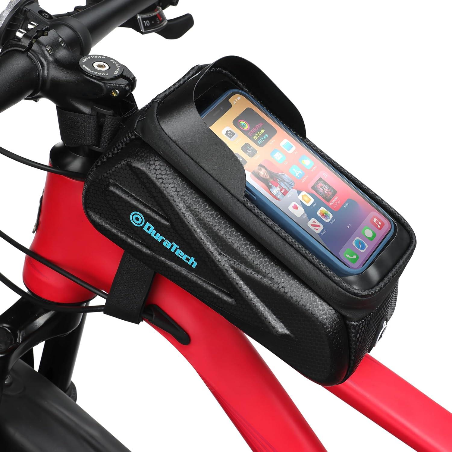 Wasserdichte Fahrrad Rahmentasche mit Handyhalterung und Touchscreen