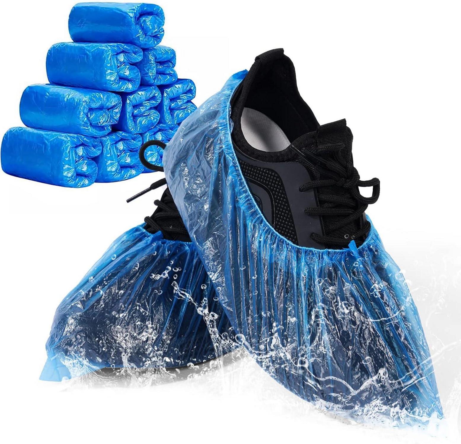 Flintronic Einweg-Schuhüberzüge Kunststoff wasserdicht 40 Stück