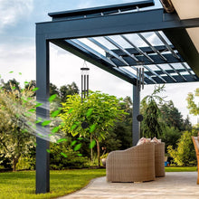 OSTALBKLANG Windspiele Schwarz Metall Draußen Klangspiel