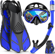 Schnorchelset Erwachsene Professionell Schnorcheln Anti-Leck-Fog 3in1