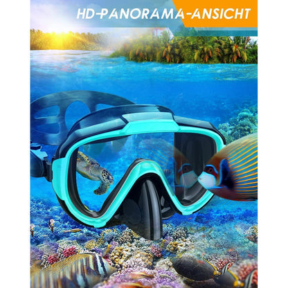Lealinga Profi Schnorchelset Erwachsene Taucherflossen