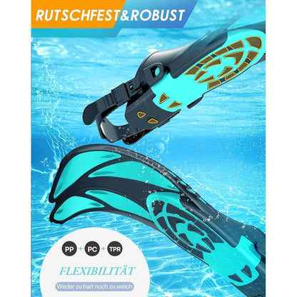 Lealinga Profi Schnorchelset Erwachsene Taucherflossen