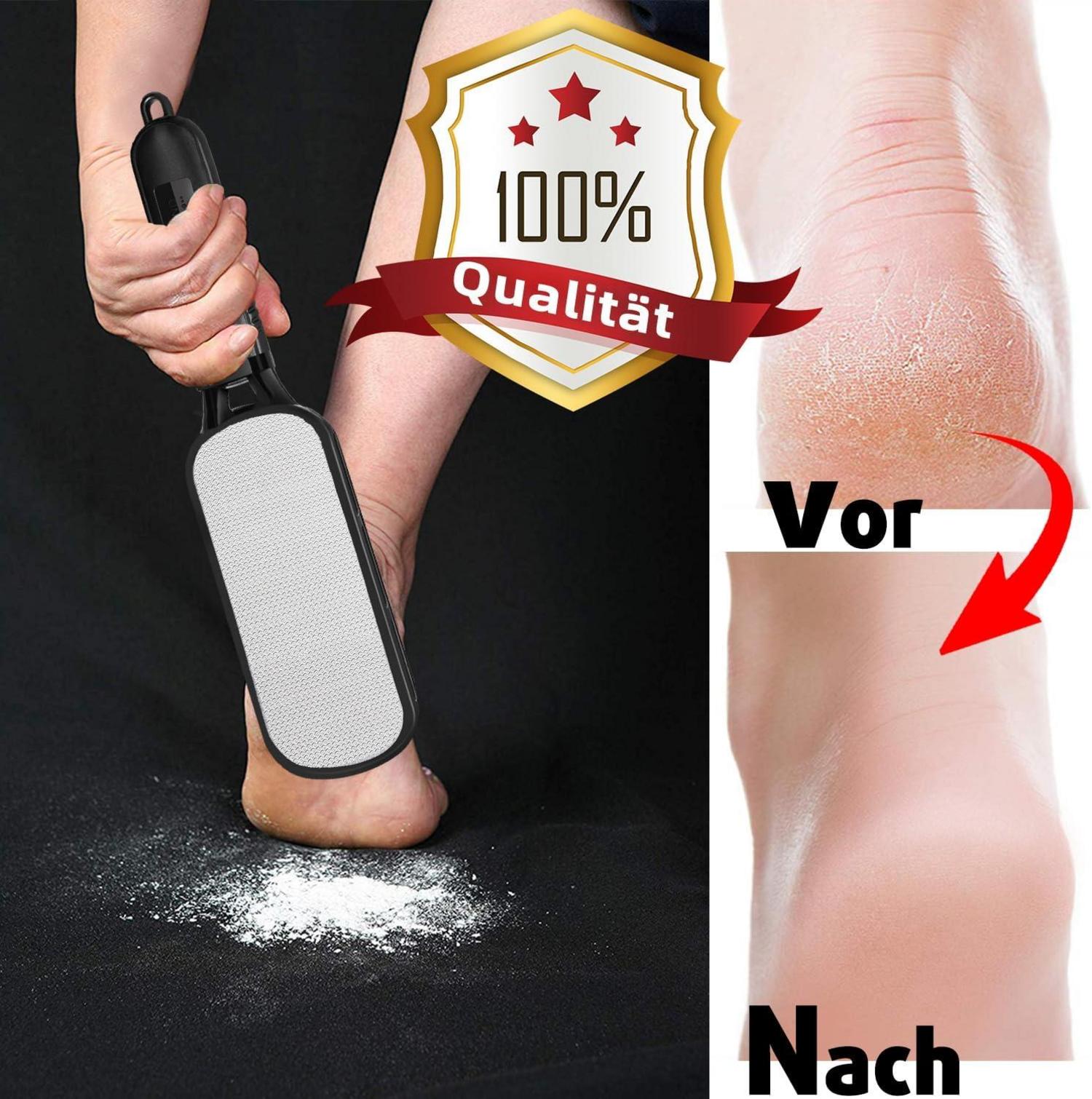 Antonki Doppelseitige Fußfeile Hornhautraspel Fußpflege Werkzeug