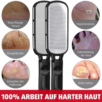 Hornhautfeile Fußfeile Doppelseitig Hornhautraspel Pediküre Werkzeug