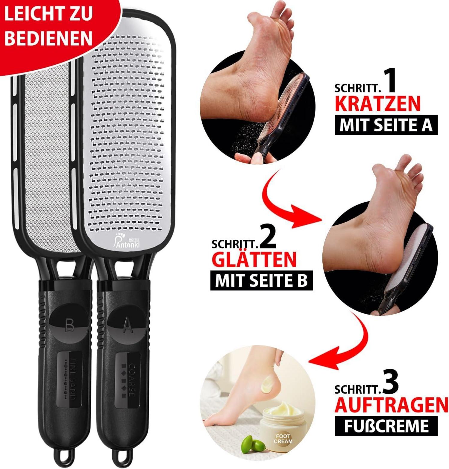 Hornhautfeile Fußfeile Doppelseitig Hautfreundlich Professionell
