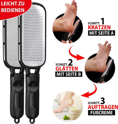 Hornhautfeile Fußfeile Doppelseitig Hautfreundlich Professionell