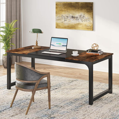 Großer Schreibtisch 160x80 cm – Industrie Design für Home Office
