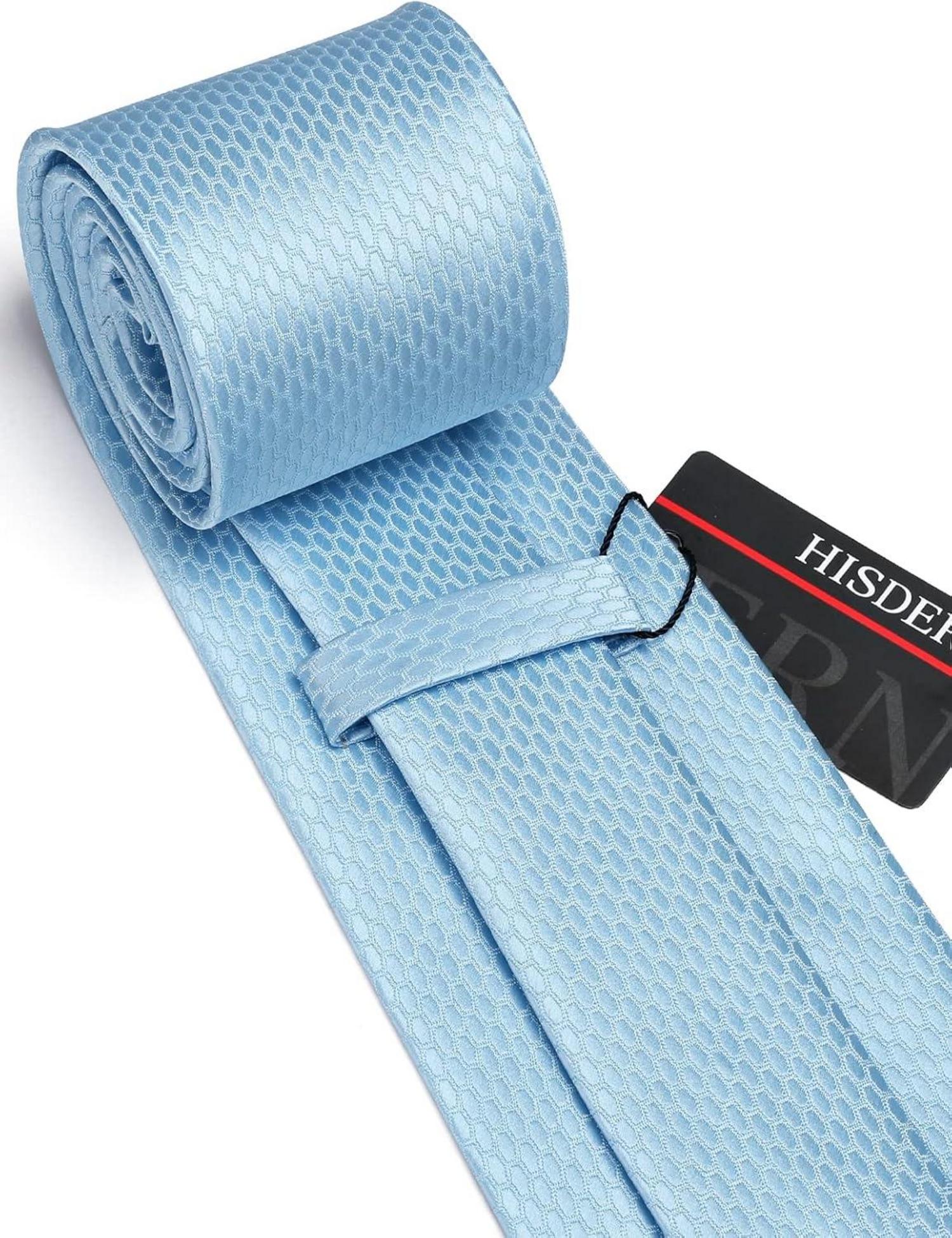 Klassische Krawatte mit Einstecktuch Set für Männer Hochzeit Business