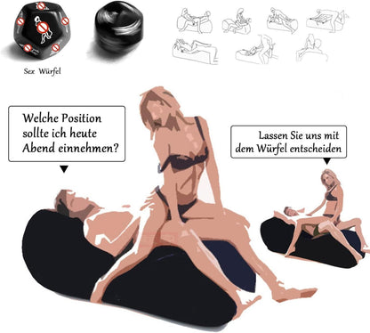 Aufblasbares Sex Sofa Set mit Handschellen Fesseln & Möbel - BDSM Sexspielzeug
