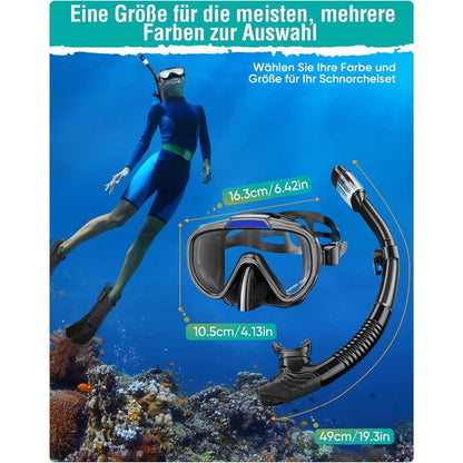 Schnorchelset Erwachsene, Tauchmaske