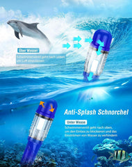 Tauchmaske und Schnorchelset Erwachsene Blau Schwimmset