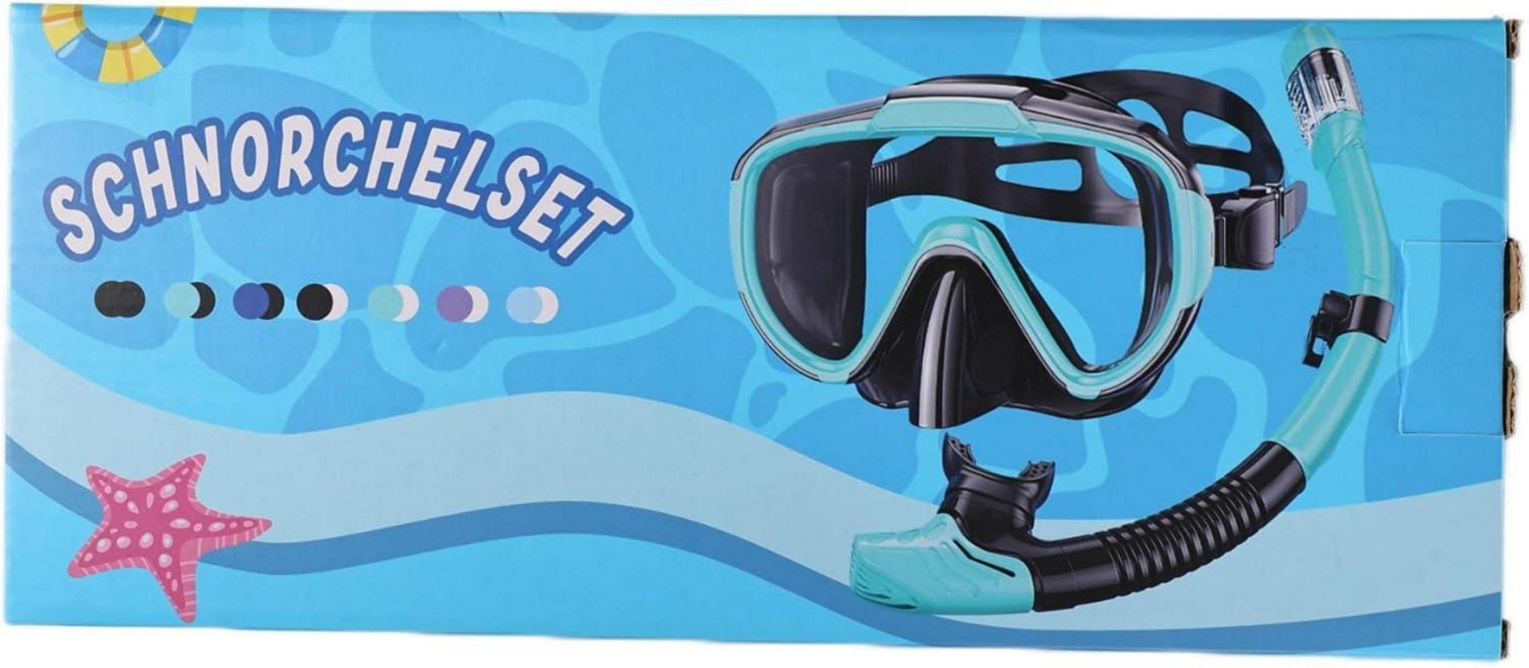 Tauchmaske und Schnorchelset Erwachsene Blau Schwimmset