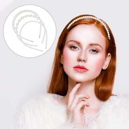 Perlen Haarreif Damen Perlen Stirnband Braut Hochzeit Haarreif 3 Stück