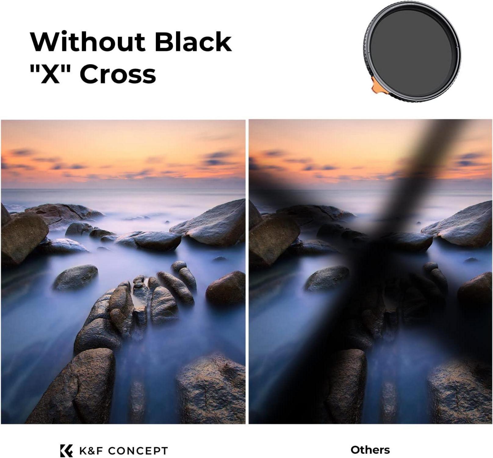 67mm K&F Concept Variabler ND Filter ND2-32 Graufilter Neutral Graufilter