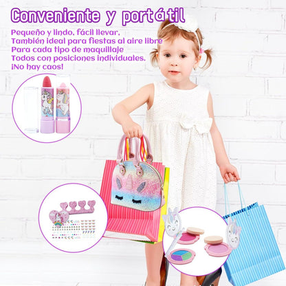 Einhorn Kinderschminke Mädchen Make-Up Set 22-teilig ab 4 Jahre
