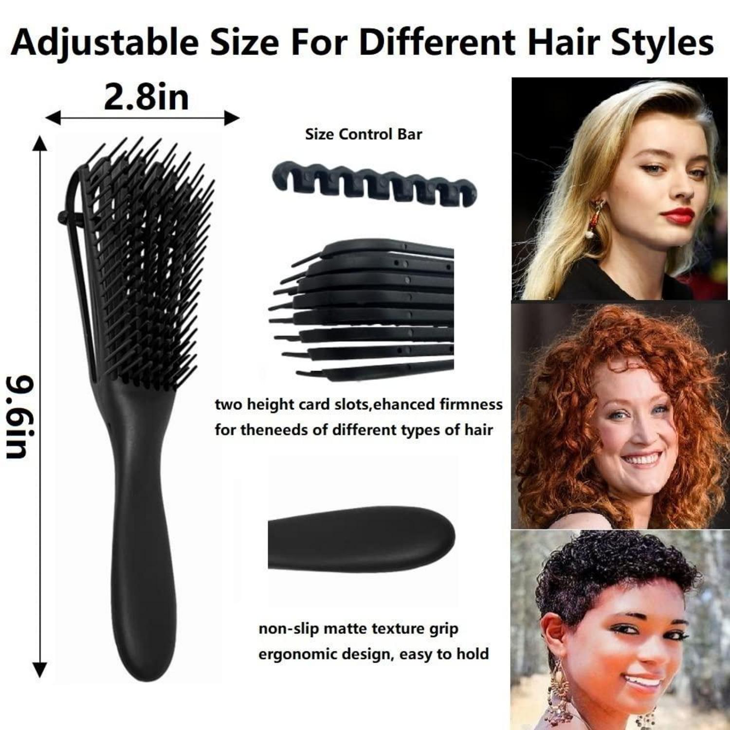 Lockiges Haar Haarbürste Set 10-in-1 mit