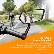 Arkham HD Glas Rückspiegel 360° drehbar für Lenker 15–20 mm