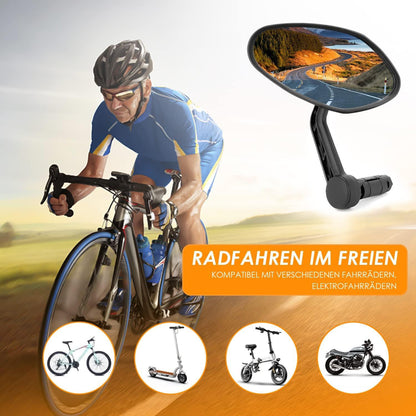 Arkham Fahrradspiegel 2 Stück HD Auto-Grad Glas Lenker Oval Rückspiegel E-Bike