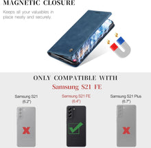 CaseMe Samsung Galaxy S21 FE 5G Handyhülle Premium Leder