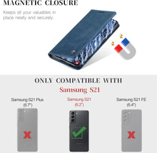 CaseMe Samsung Galaxy S21 5G Handyhülle Premium Leder