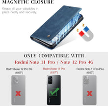 Xiaomi Redmi Note 11 Pro 5G/4G Flip Case Schutzhülle Blau