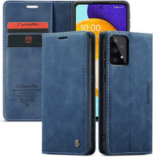 Handyhülle Samsung Galaxy A53 5G Leder Flip Case Blau