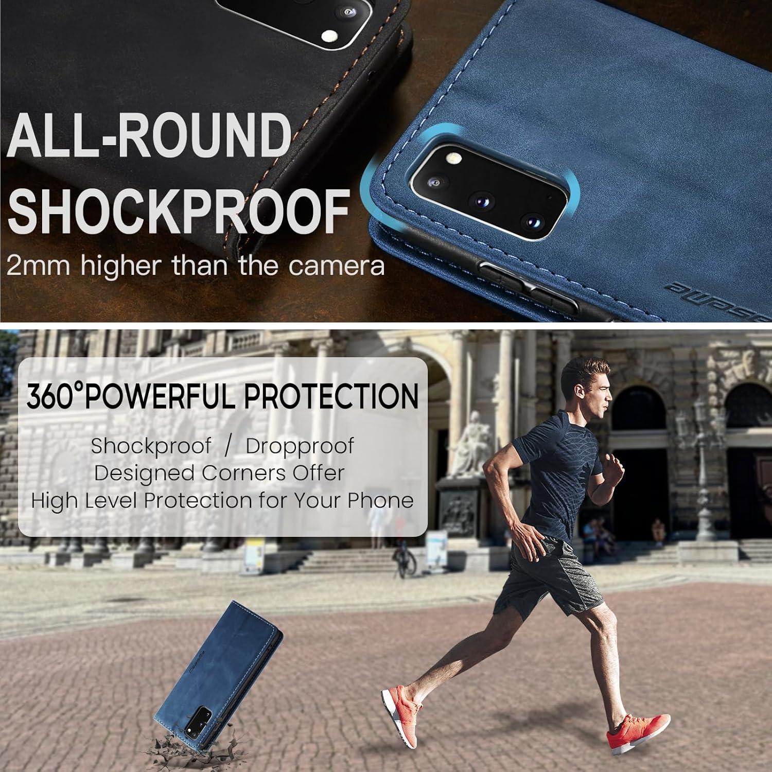 Samsung Galaxy S20 Hülle - Leder Flip Case mit Magnet und Standfunktion