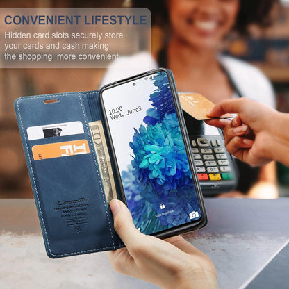 CaseMe Samsung Galaxy S20 FE 5G/4G Leder Flip Case Blau