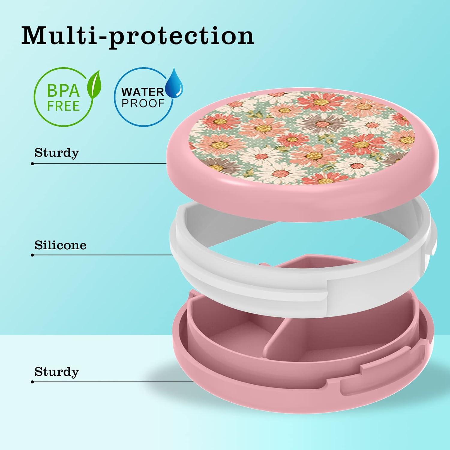 Serfeymi Tablettenbox 3 Fächer Wasserdicht Pillendose Medikamentenbox