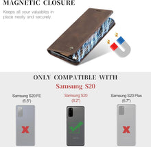 Samsung Galaxy S20 Handyhülle Leder Flip Case Magnet Cover