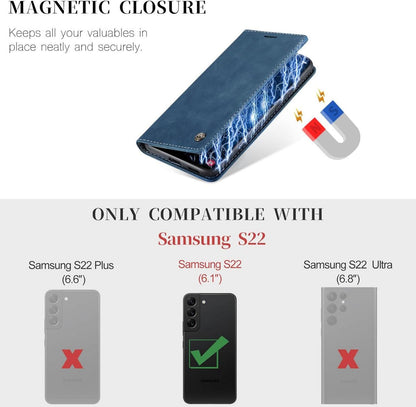 Samsung Galaxy S22 5G Hülle - Premium Leder Flip Case mit