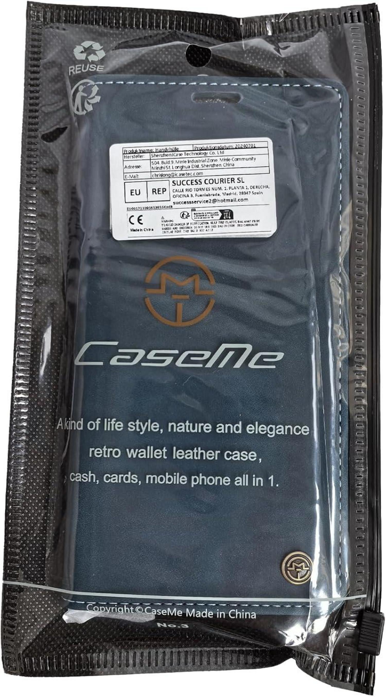 Handyhülle Samsung Galaxy S22 5G Leder Klapp Hülle Magnet Blau