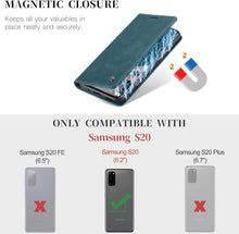 Samsung Galaxy S20 Hülle - Premium Leder Flip Case mit