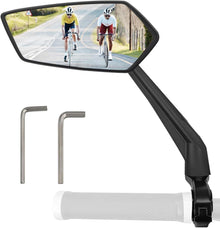 Arkham Fahrradspiegel HD Extra Große Spiegelfläche Echtglas Links