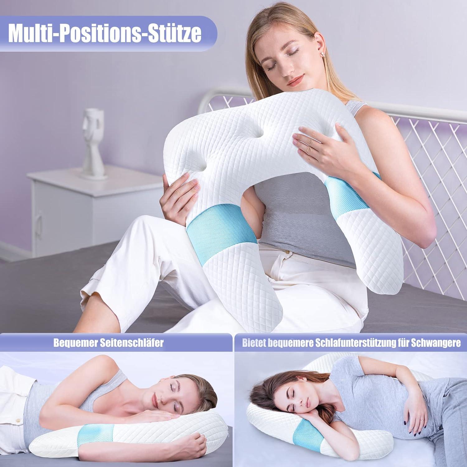 Orthopädisches Nackenstützkissen mit Memory Foam und