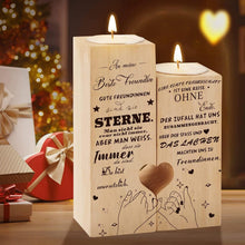 Beste Freundin Geschenk Holz Kerzenhalter Freundinnen Weihnachtskerze