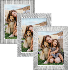 Glitzer Bilderrahmen Set 3er Pack 15x20cm - Tischfotorahmen für