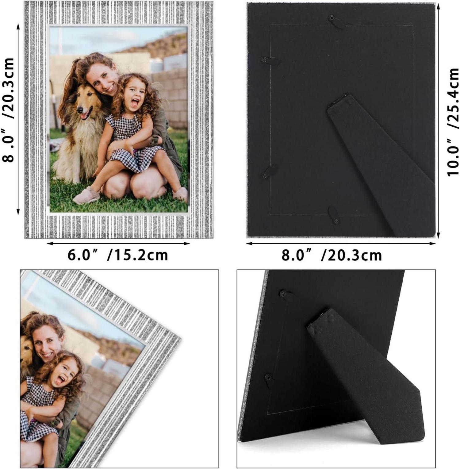 Glitzernder Glas Bilderrahmen Set 15x20 cm - 3er Pack