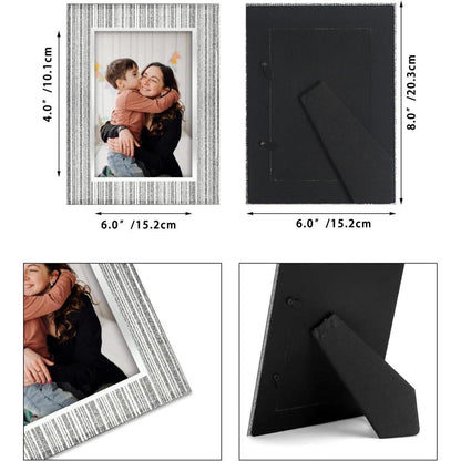 Glitzer Glas Bilderrahmen 20x25 cm - Set mit 3 Fotorahmen