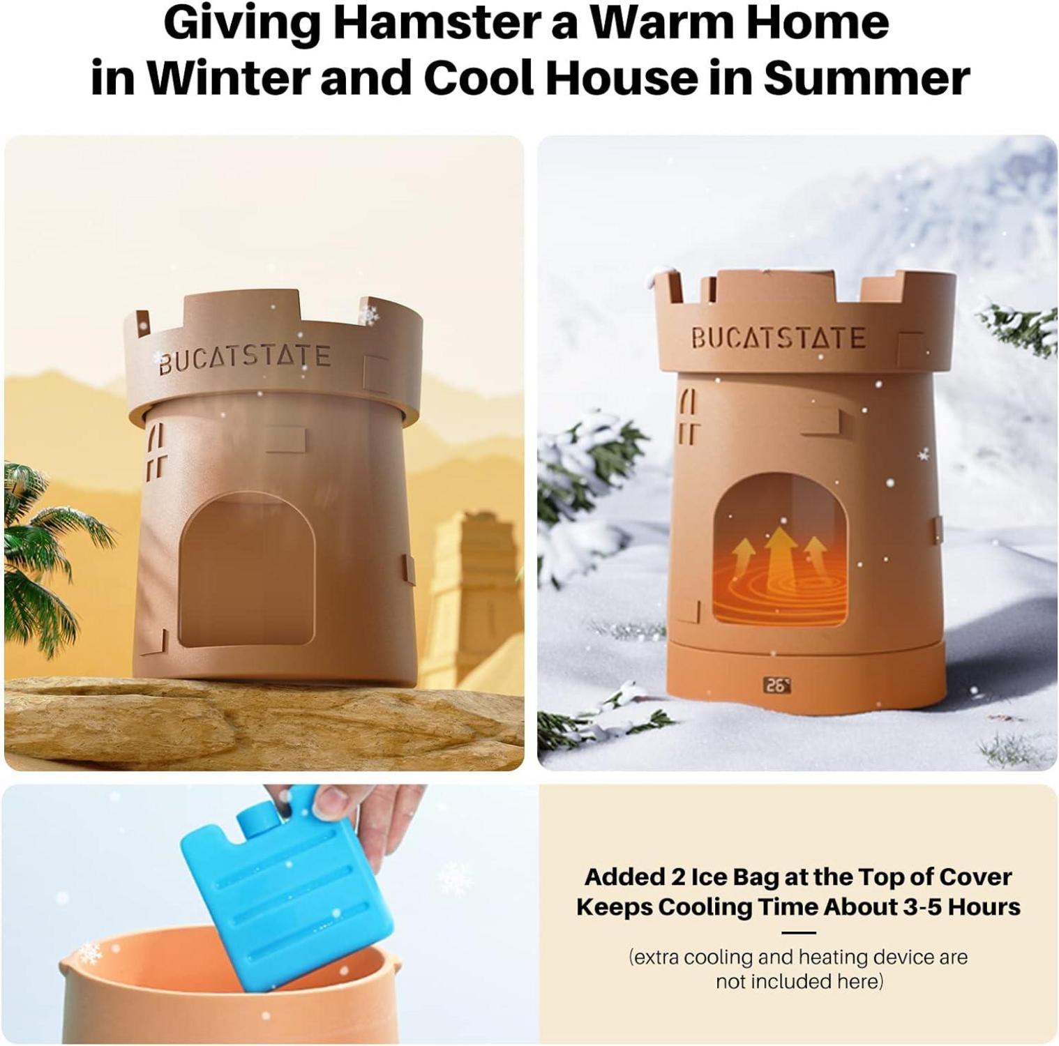 Keramik Hamsterversteck Schlossform für Zwerghamster und