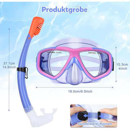 Taucherbrille Kinder Schnorchelset Schwimmbrille